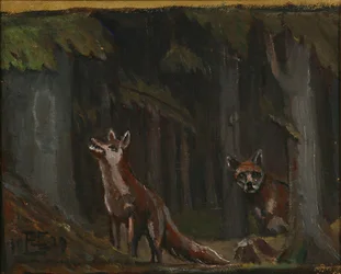 Foxes in the Woods